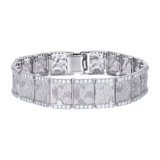 925 Sterling Silver Moissanite Bracelet 16mm
