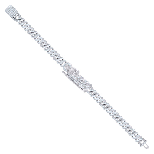 925 Sterling Silver R:5.11Ctw; B:0.43Ctw Moissanit
