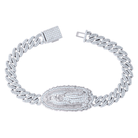 925 Sterling Silver 6.27Ctw Moissanite Bracelet 8.