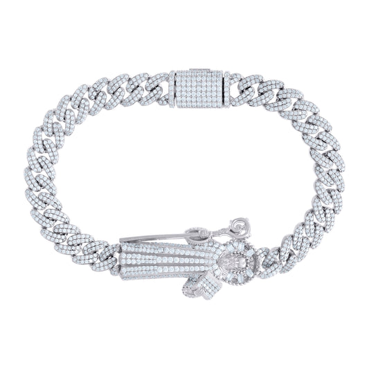 925 Sterling Silver R:5.85Ctw; B:0.45Ctw Moissanit