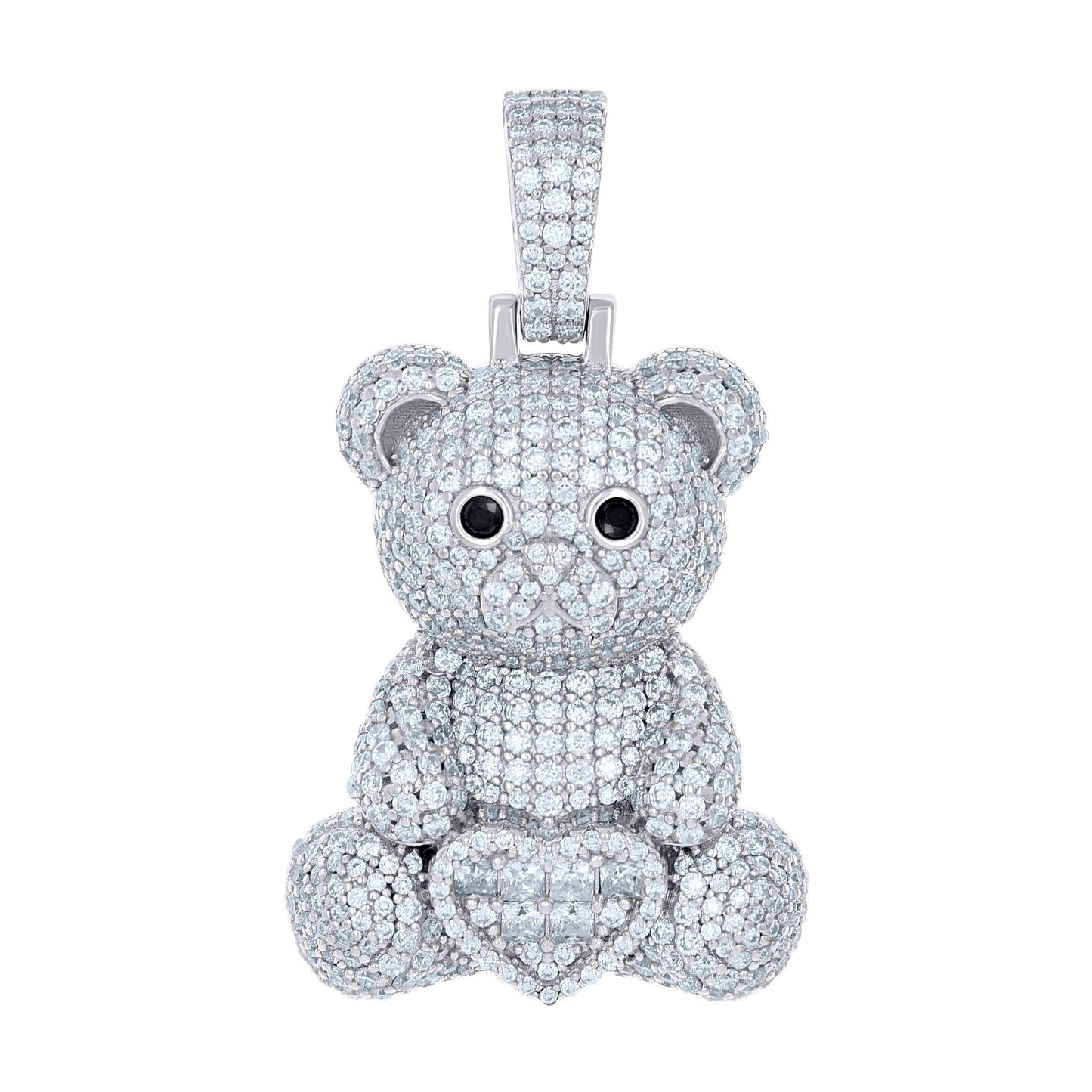 925 Sterling Silver R:3.52Ctw, B:0.33Ctw Moissanit