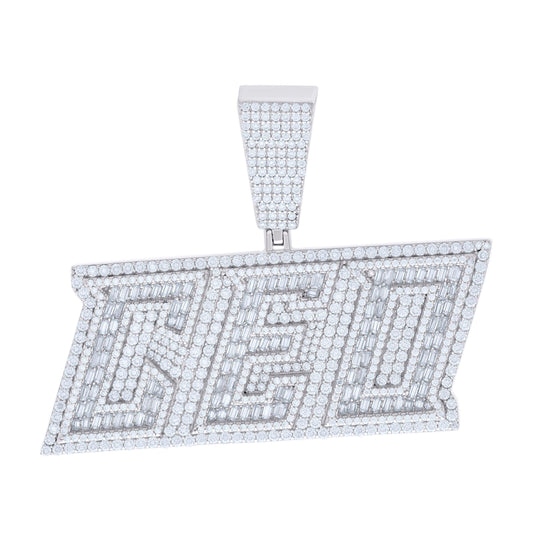925 Sterling Silver R:4.81Ctw; B:3.34Ctw Moissanit