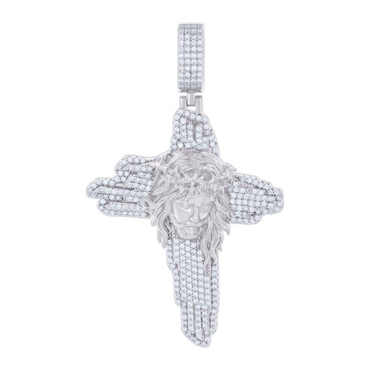 925 Sterling Silver 1.41Ctw Moissanite Pendant 45M