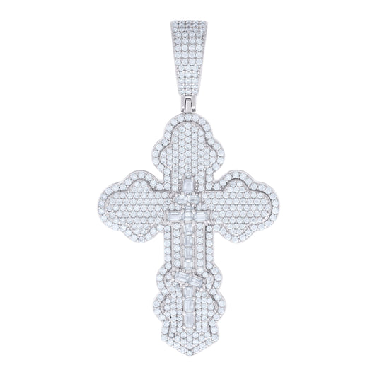925 Sterling Silver R:2.54Ctw; B:0.74Ctw Moissanit