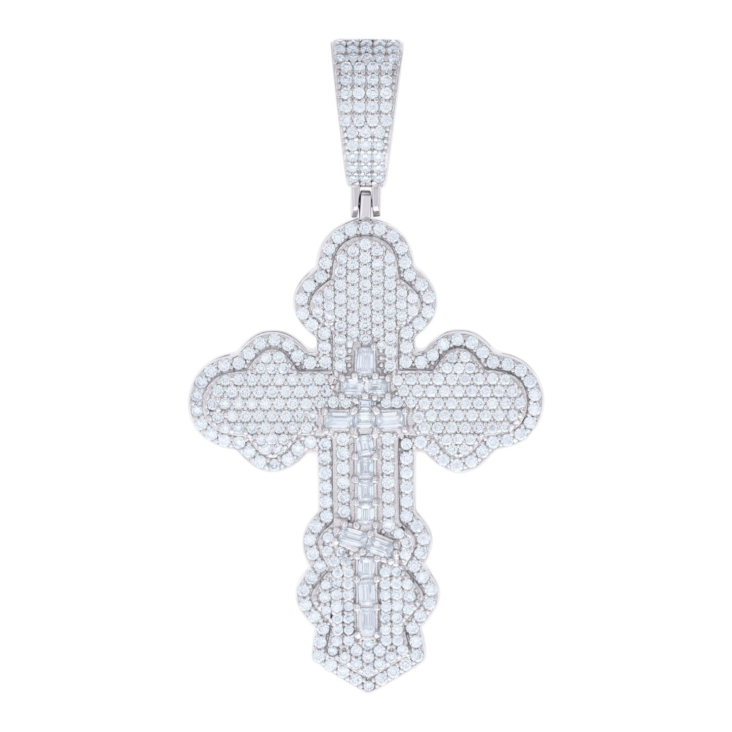 925 Sterling Silver R:2.54Ctw; B:0.74Ctw Moissanit