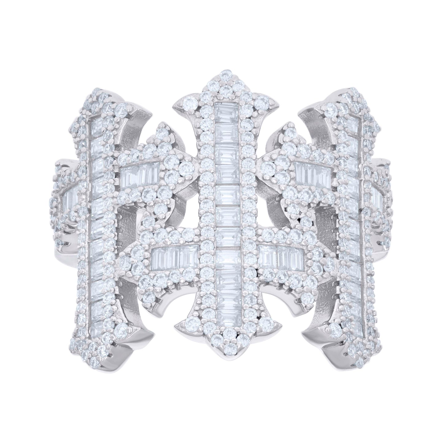 925 Sterling Silver R:1.31Ctw ;B:1.94Ctw Moissanit