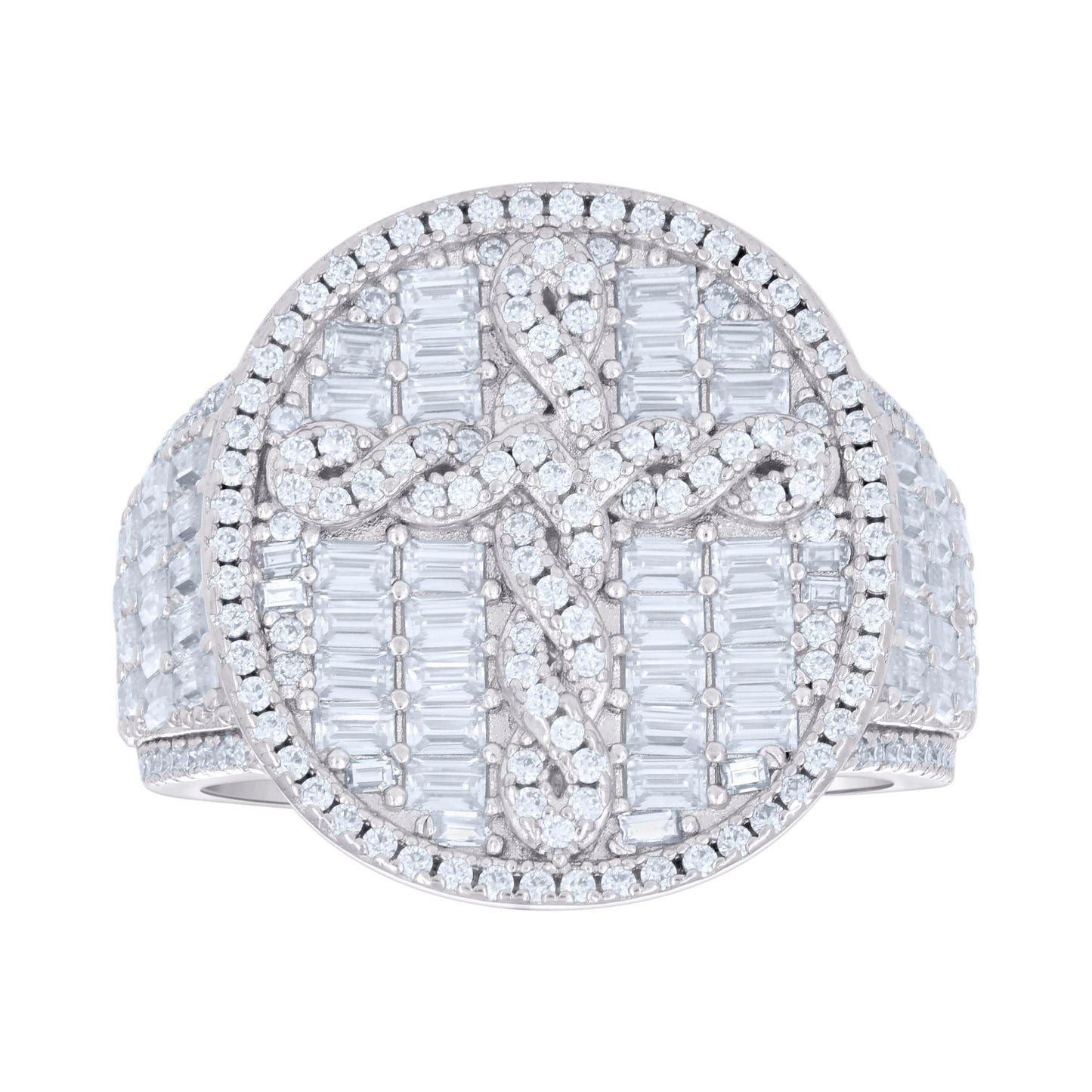 925 Sterling Silver R:0.76Ctw, B:2.9Ctw Moissanite