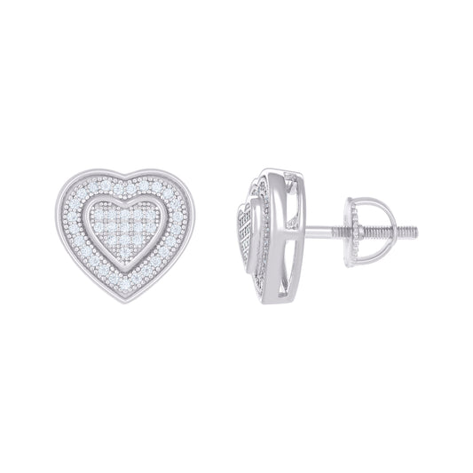 925 Sterling Silver 0.32Ctw Moissanite Earrings
