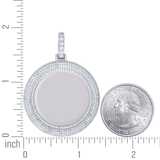 925 Sterling Silver 2.72Ctw Moissanite Pendant