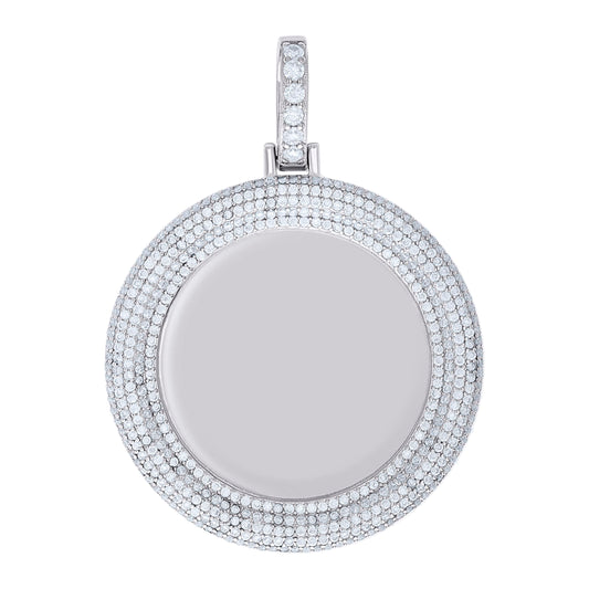 925 Sterling Silver 2.72Ctw Moissanite Pendant