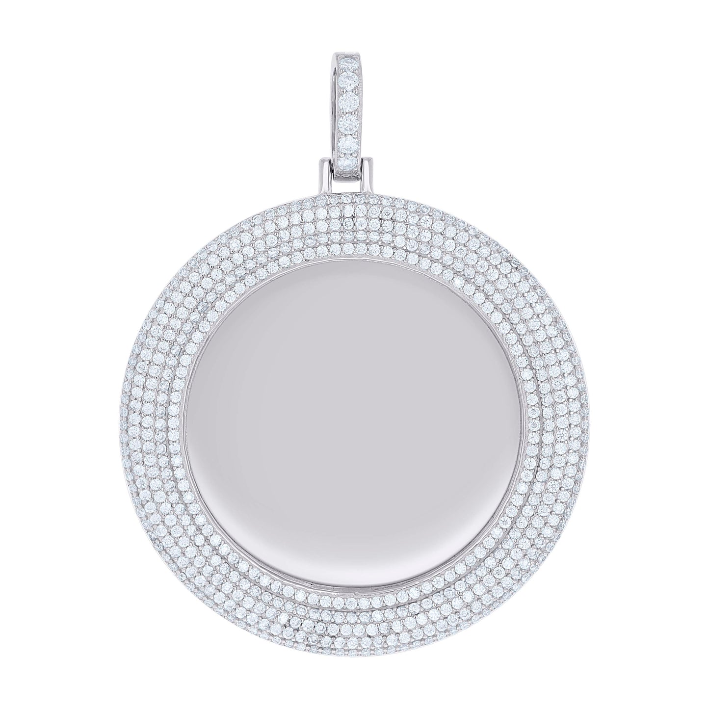 925 Sterling Silver 5.46Ctw Moissanite Pendant