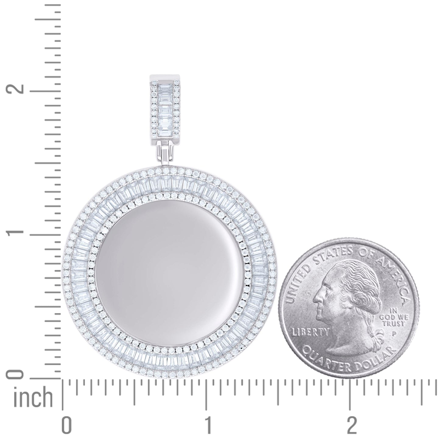 925 Sterling Silver R:2.28Ctw,B:6.41Ctw Moissanite