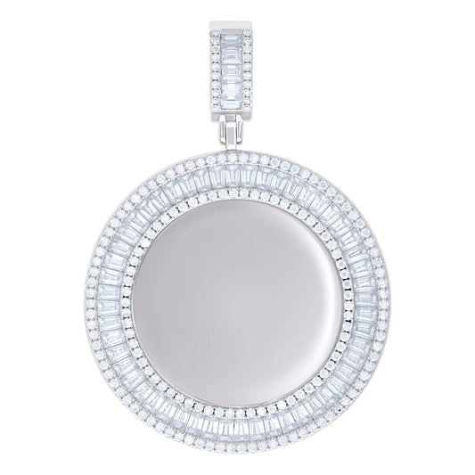 925 Sterling Silver R:2.28Ctw,B:6.41Ctw Moissanite