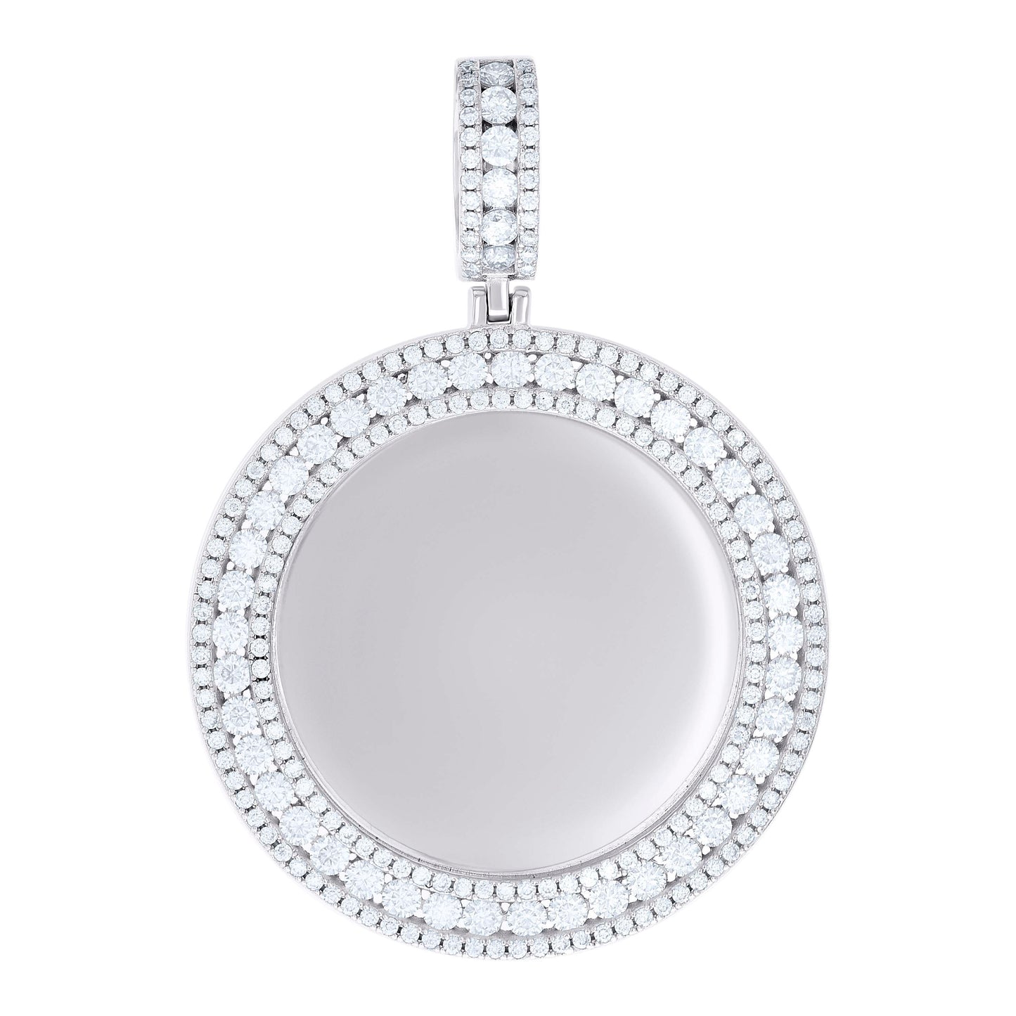 925 Sterling Silver 3.94Ctw Moissanite Pendant