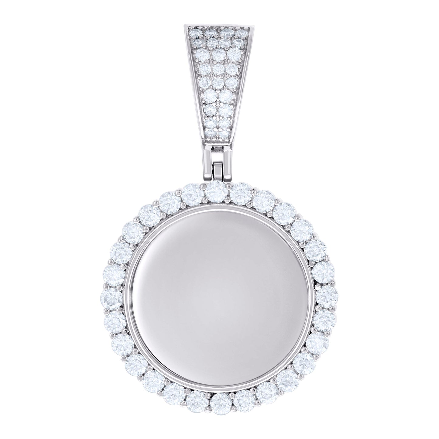 925 Sterling Silver 1.91Ctw Moissanite Pendant