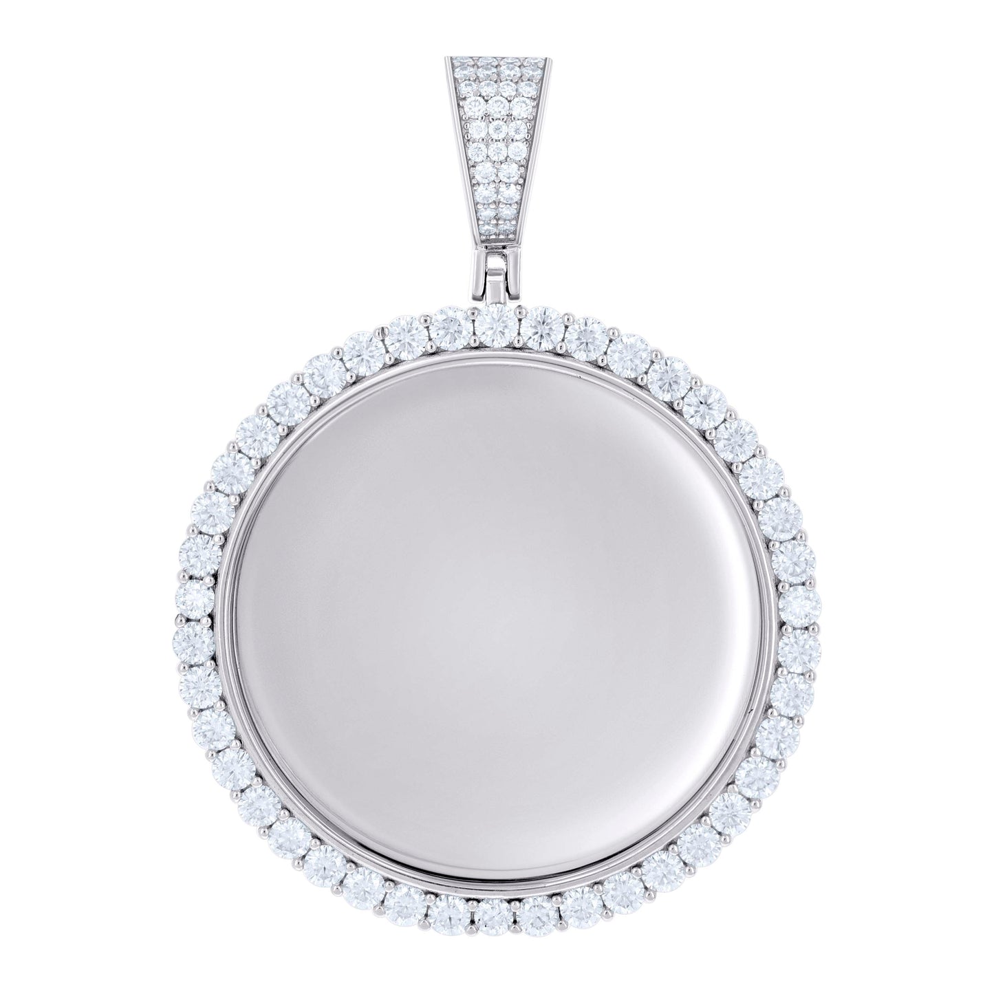 925 Sterling Silver 4.80Ctw Moissanite Pendant