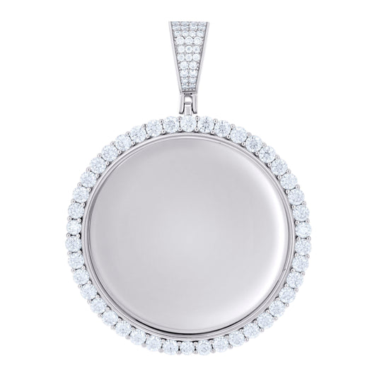 925 Sterling Silver 4.80Ctw Moissanite Pendant