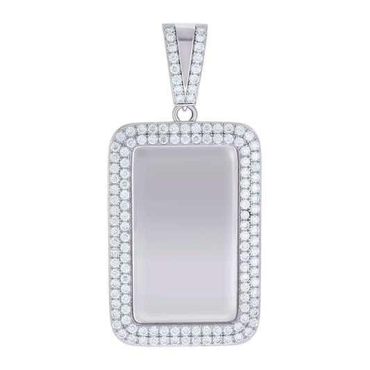 925 Sterling Silver 6.49Ctw Moissanite Pendant