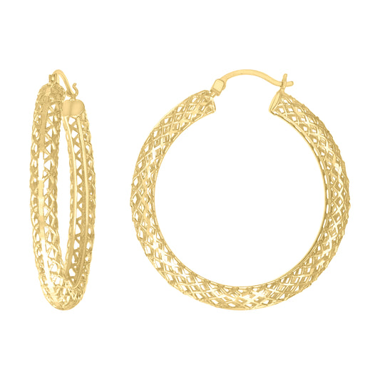 10Kt Gold Cz Earring