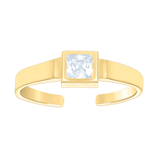 10Kt Gold Cz Toe Ring