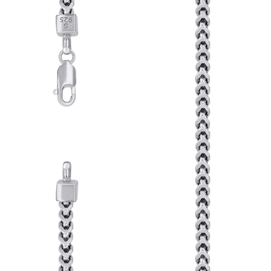 925 Silver Hollow Franco Chain 3.6mm
