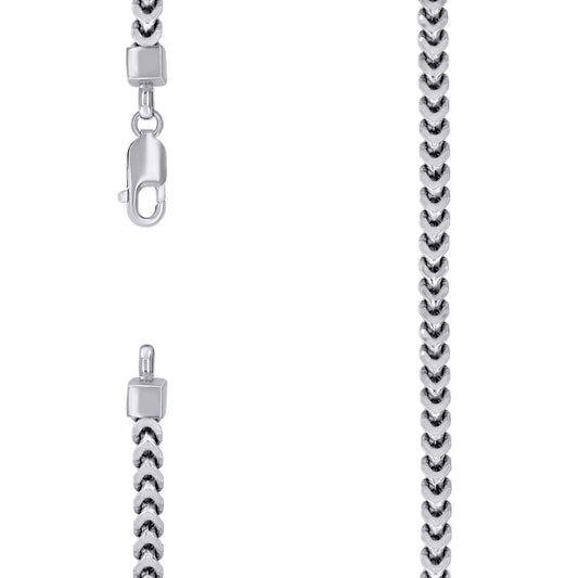 925 Silver Hollow Franco Chain 4.3mm