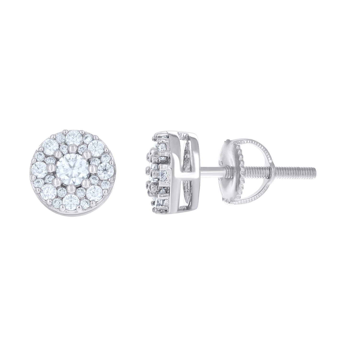 925 Sterling Silver Moissanite Earring