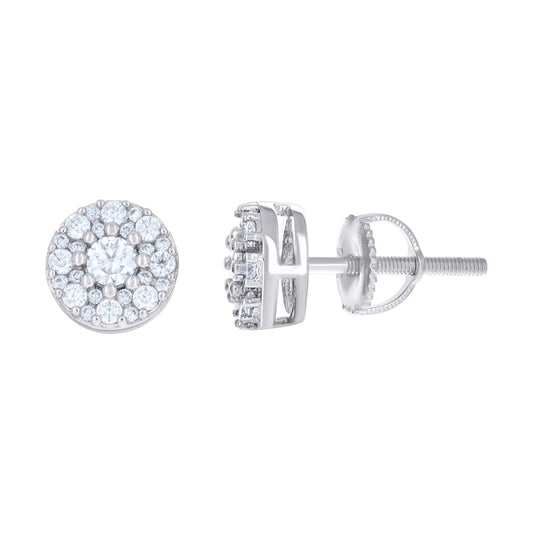 925 Sterling Silver Moissanite Earring