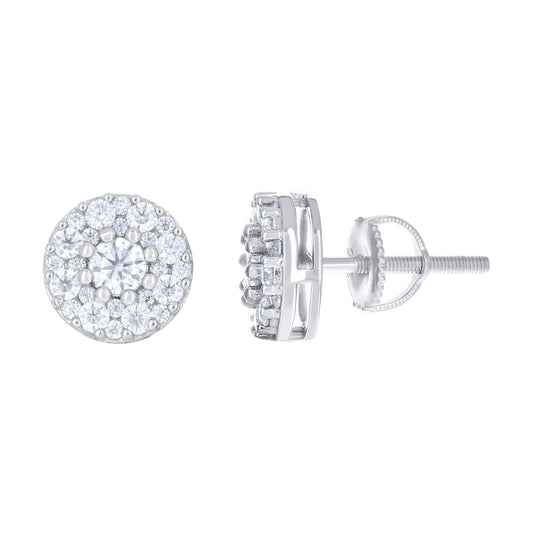 925 Sterling Silver Moissanite Earring