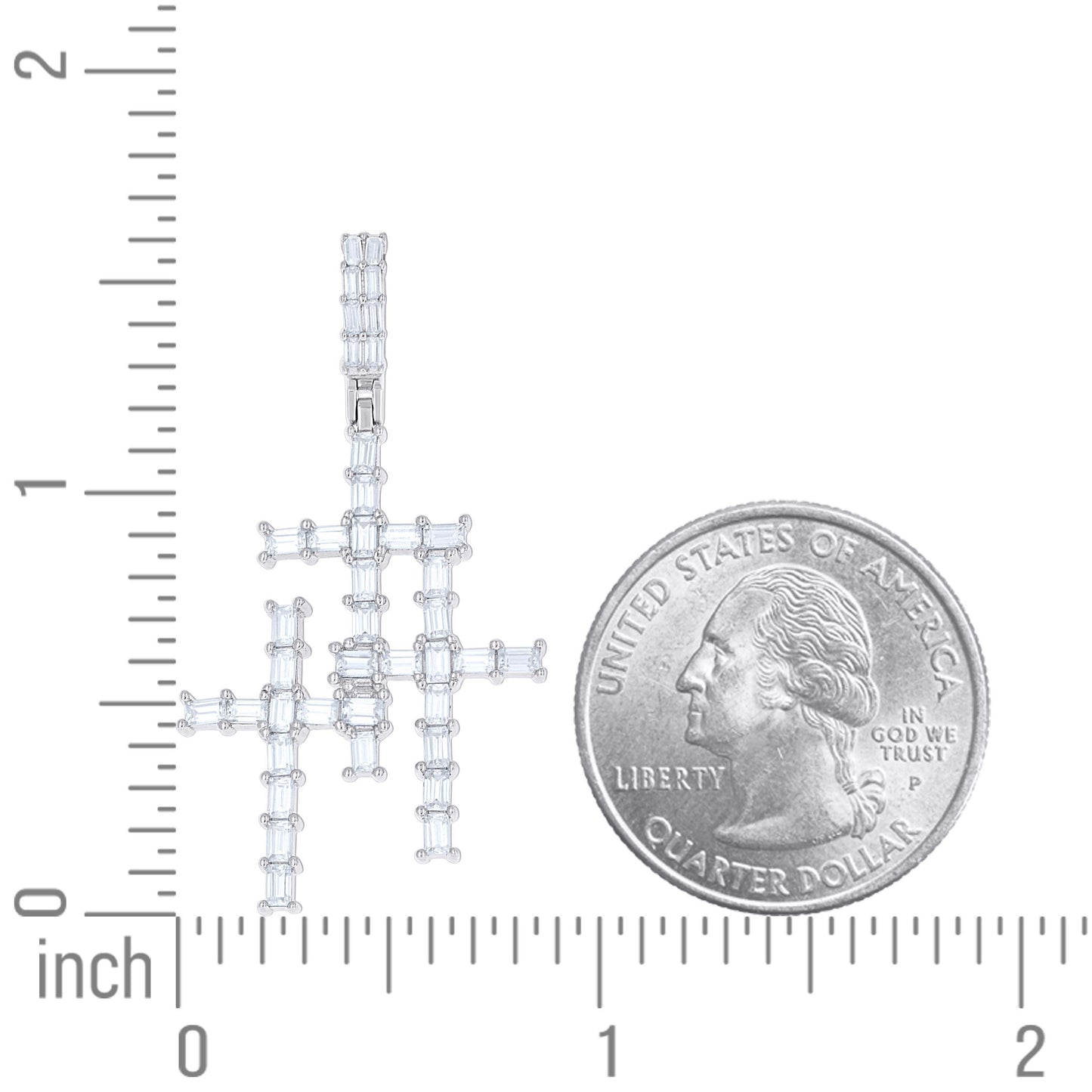 925 Sterling Silver Moissanite Pendant