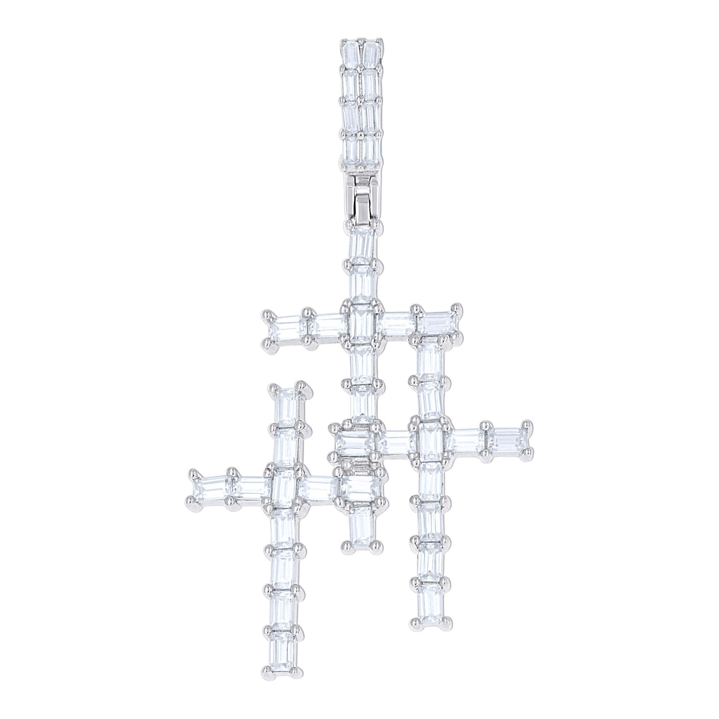 925 Sterling Silver Moissanite Pendant