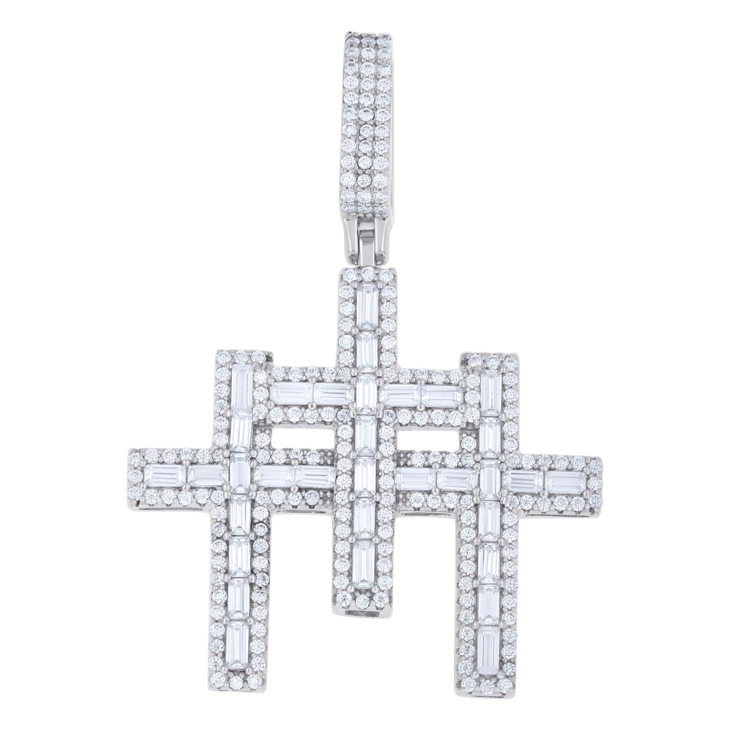 925 Sterling Silver Moissanite Pendant