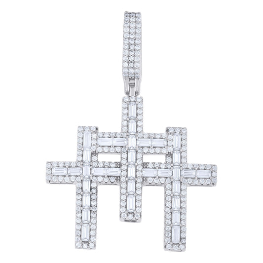 925 Sterling Silver Moissanite Pendant