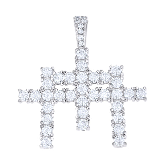 925 Sterling Silver Moissanite Pendant