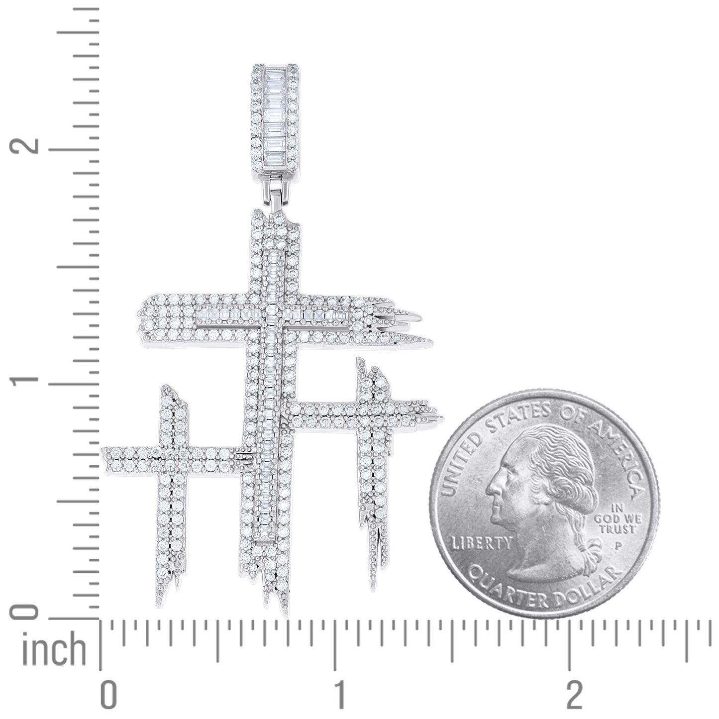 925 Sterling Silver Moissanite Pendant