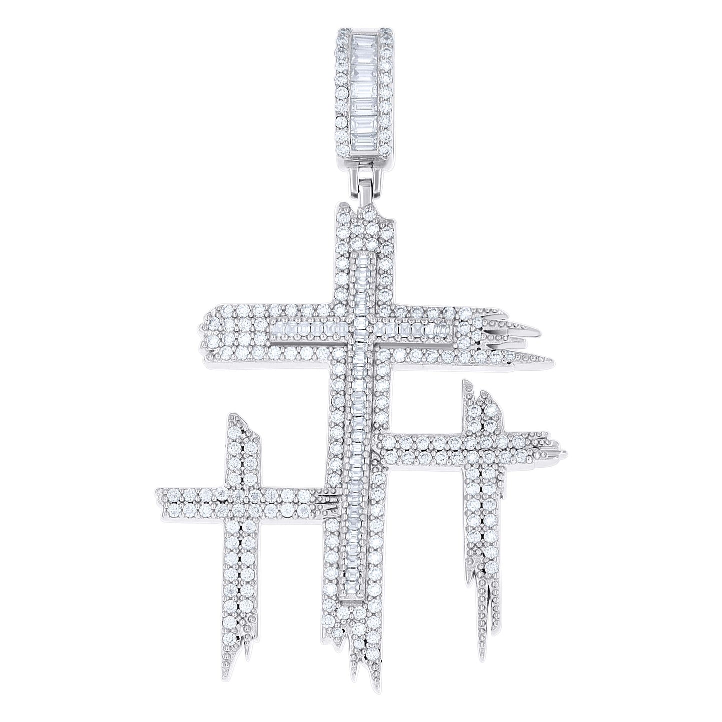 925 Sterling Silver Moissanite Pendant
