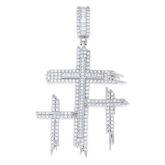 925 Sterling Silver Moissanite Pendant