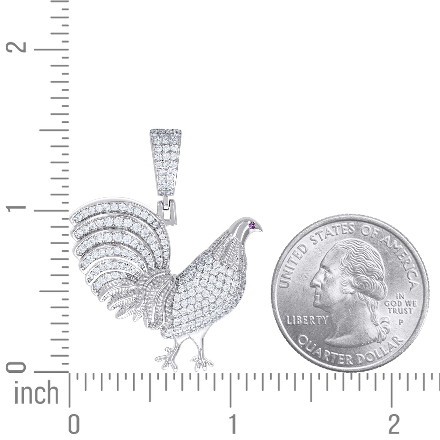 925 Sterling Silver 1.50Ctw Moissanite Pendant