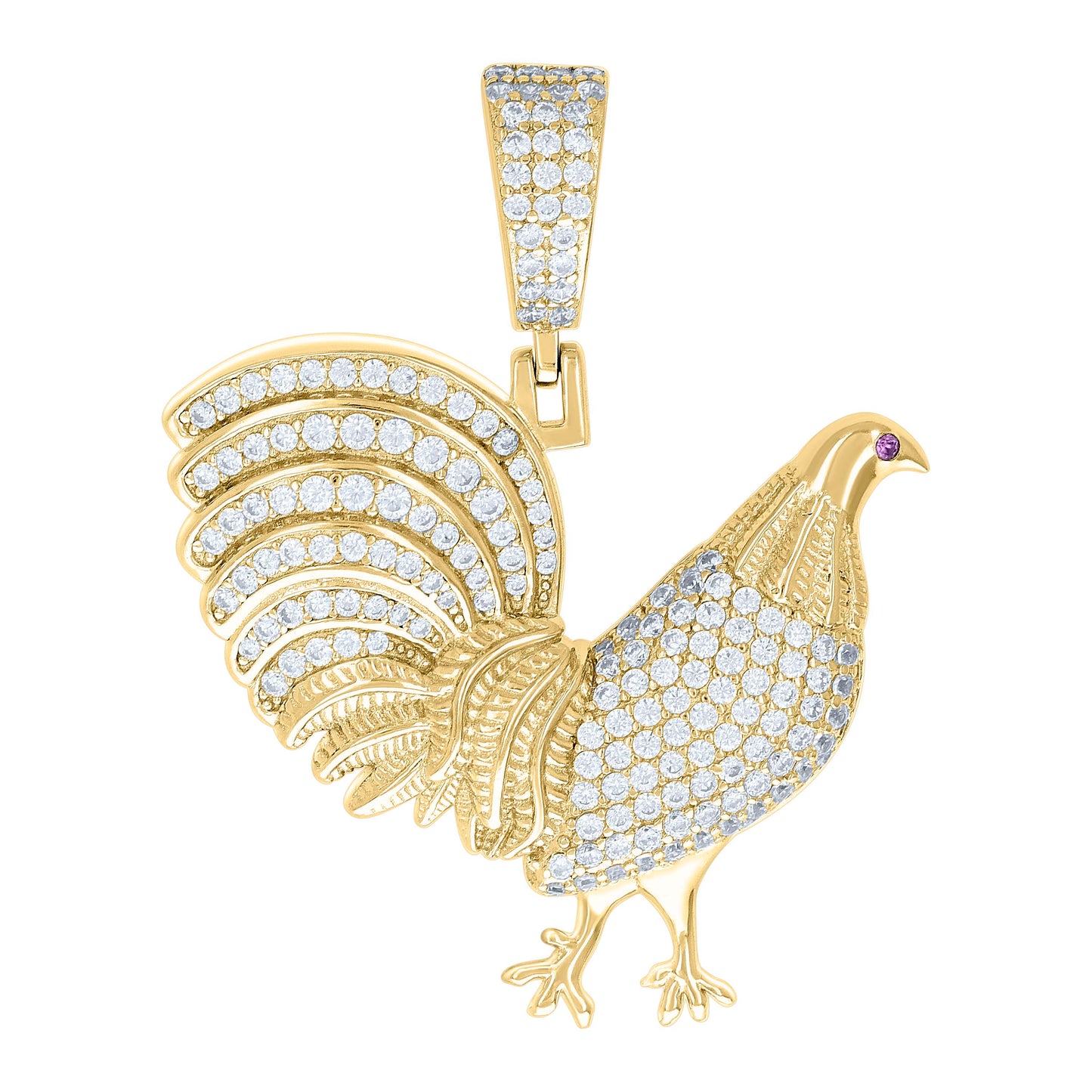 925 Sterling Silver Moissanite Pendant