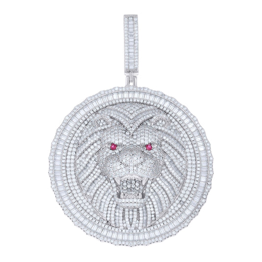 925 Sterling Silver Moissanite Pendant