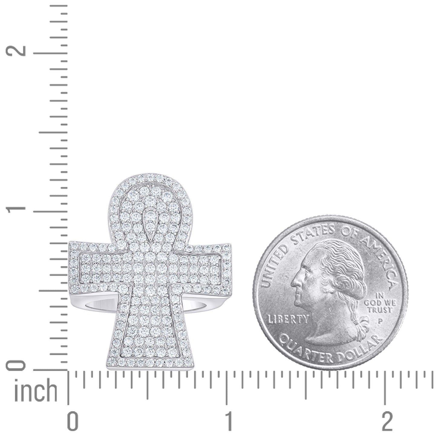 925 Sterling Silver Moissanite Ring S9