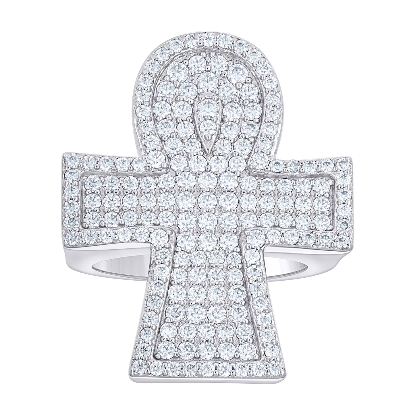 925 Sterling Silver Moissanite Ring S9