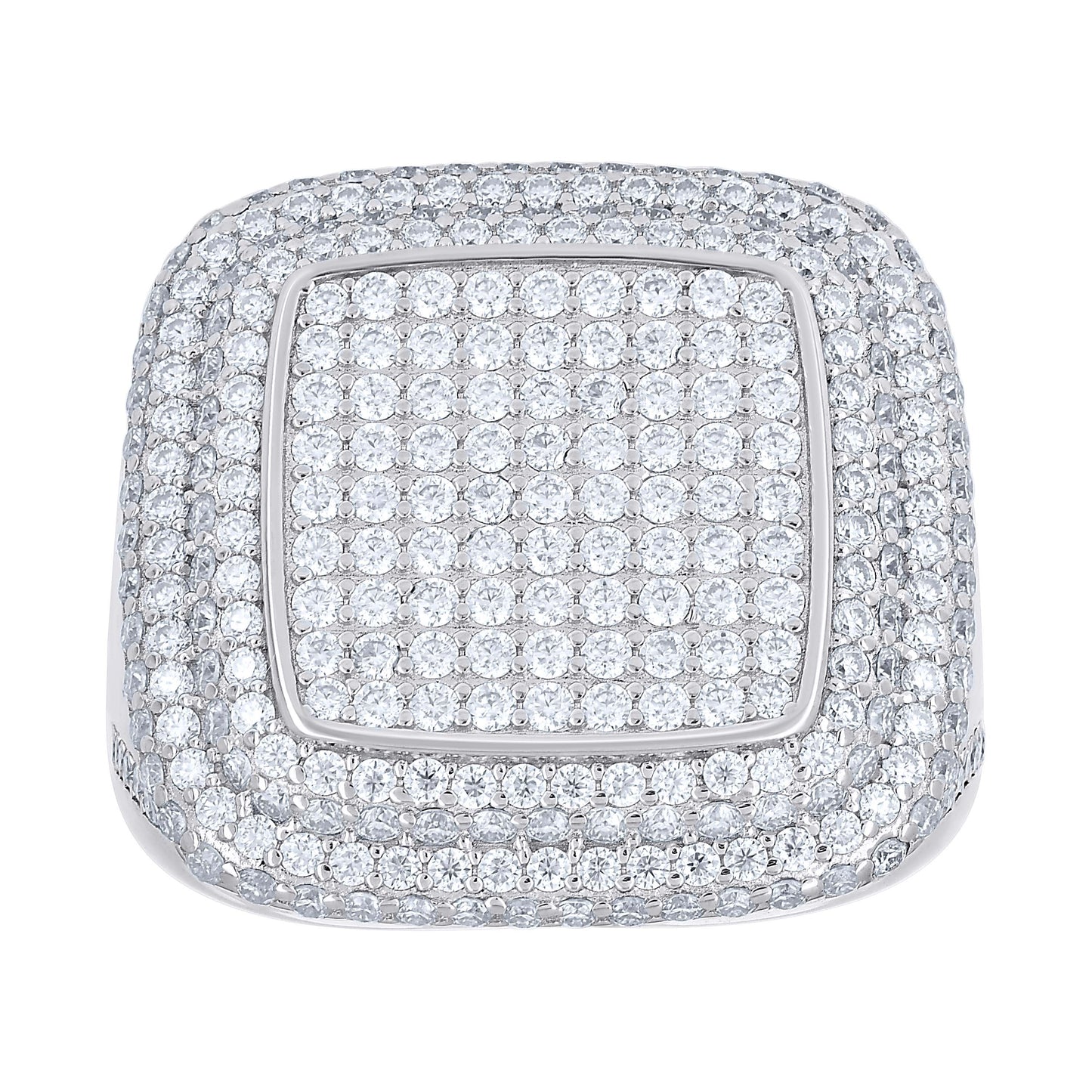 925 Sterling Silver Moissanite Ring S10