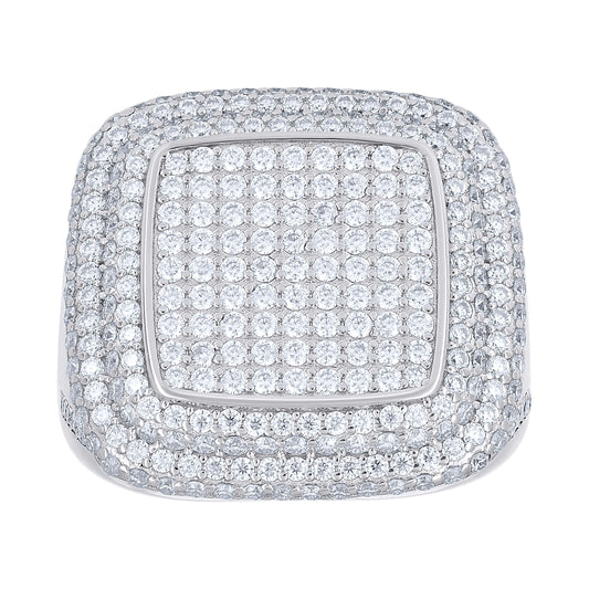 925 Sterling Silver Moissanite Ring S10