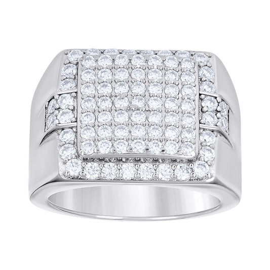 925 Sterling Silver Moissanite Ring S9