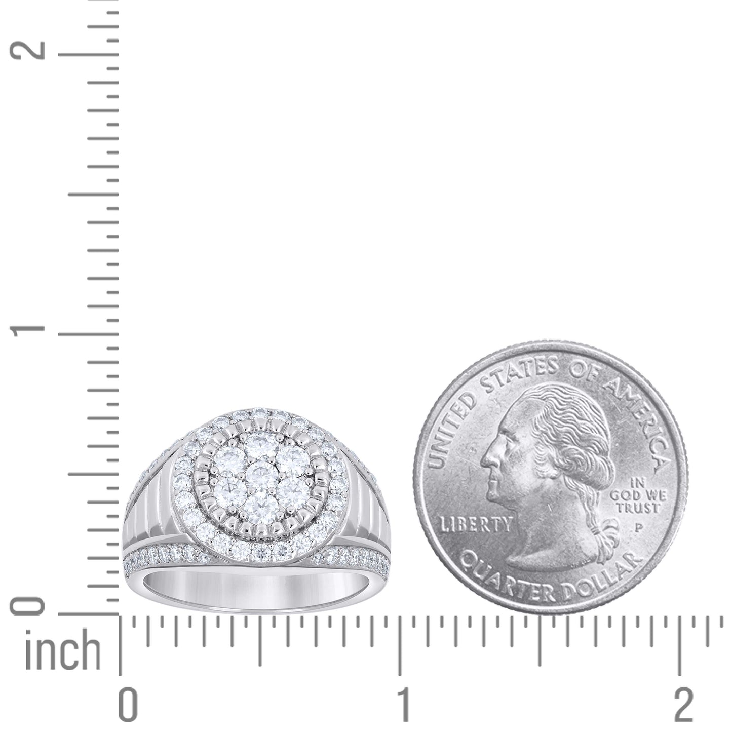 925 Sterling Silver Moissanite Ring S9