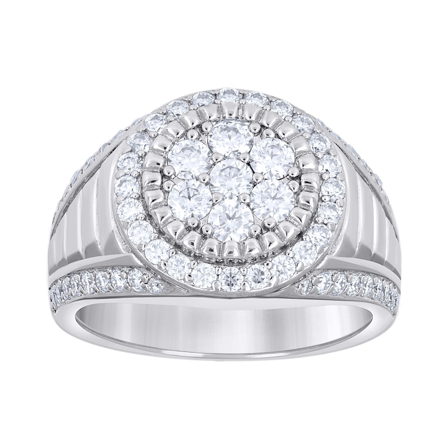 925 Sterling Silver Moissanite Ring S9