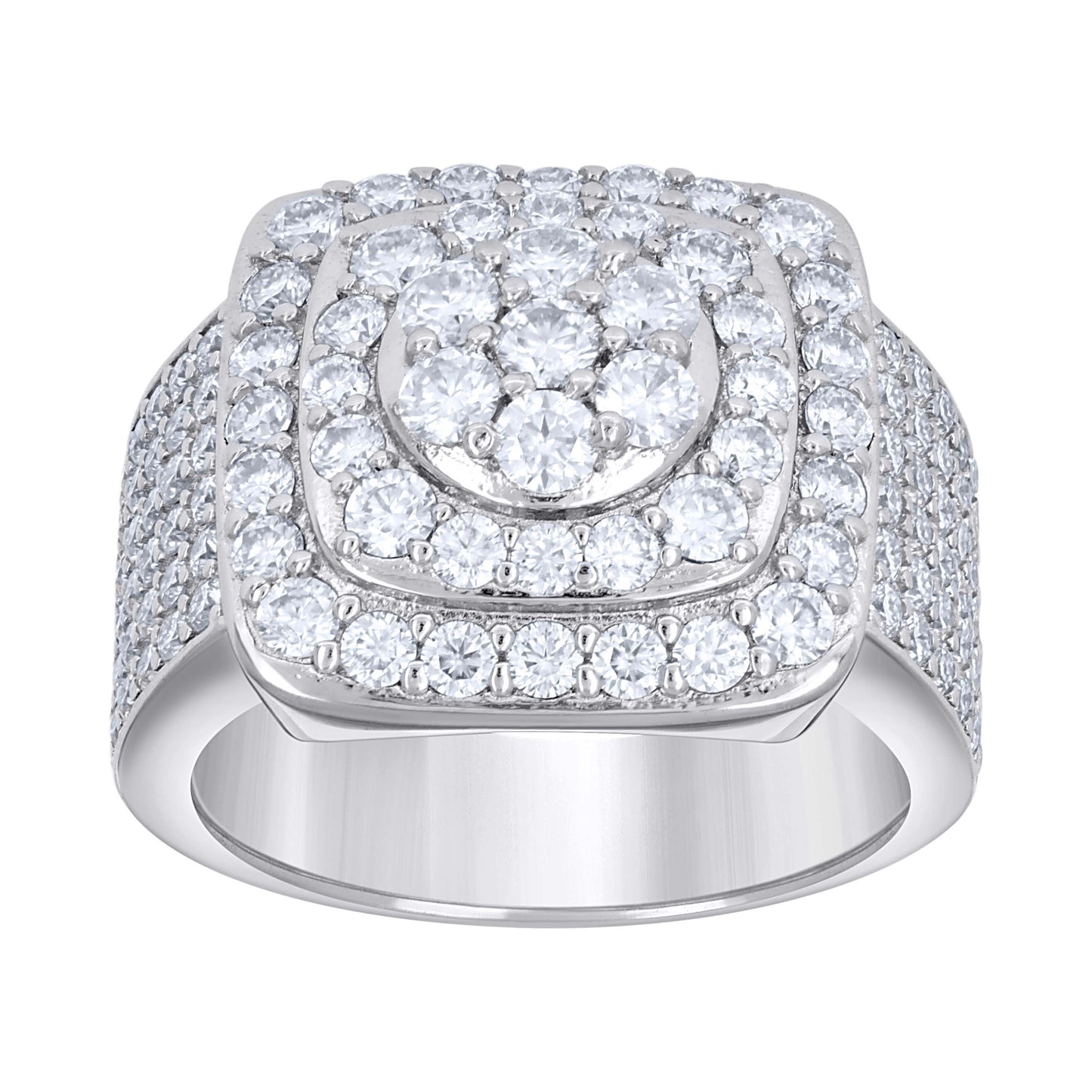 925 Sterling Silver Moissanite Ring S9