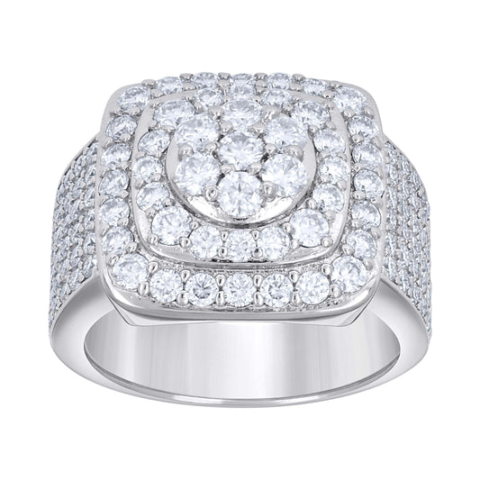 925 Sterling Silver Moissanite Ring S9