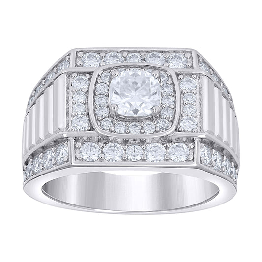 925 Sterling Silver Moissanite Ring S9